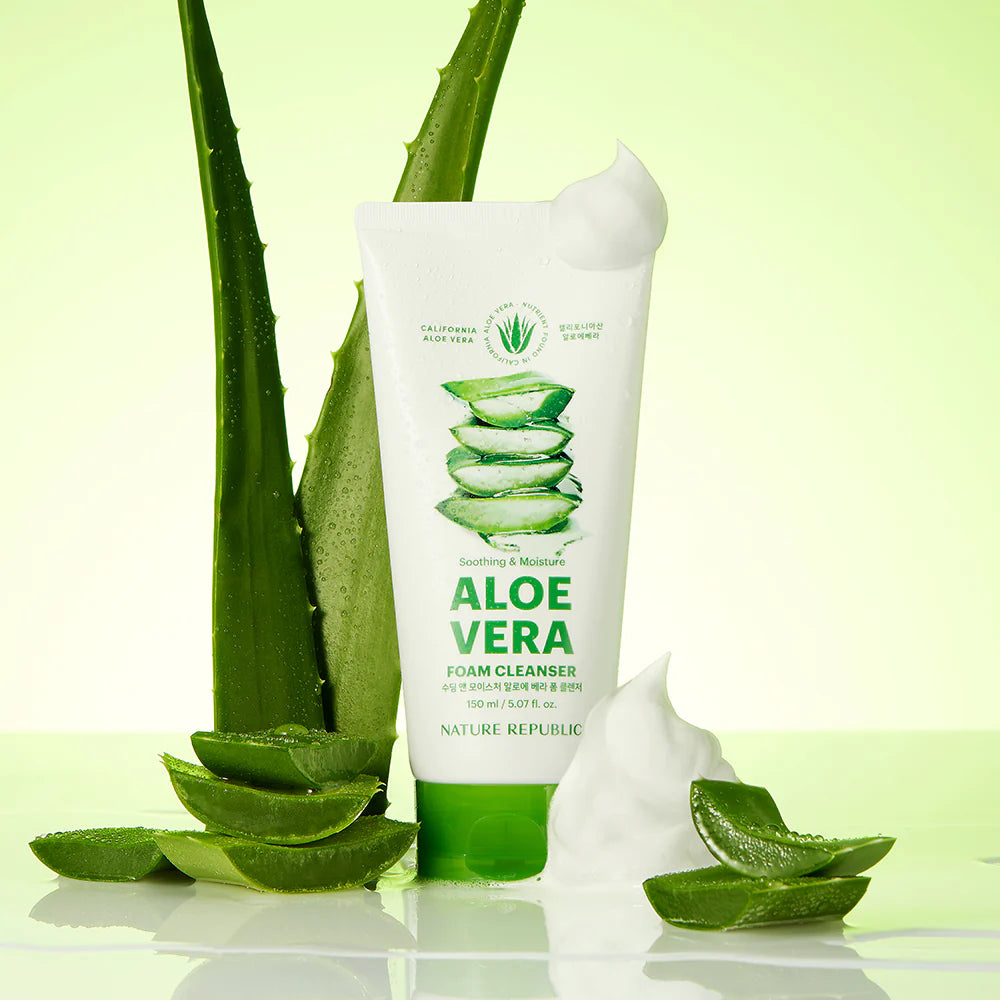 NATURE REPUBLIC - Soothing & Moisture Aloe Vera Foam Cleanser
