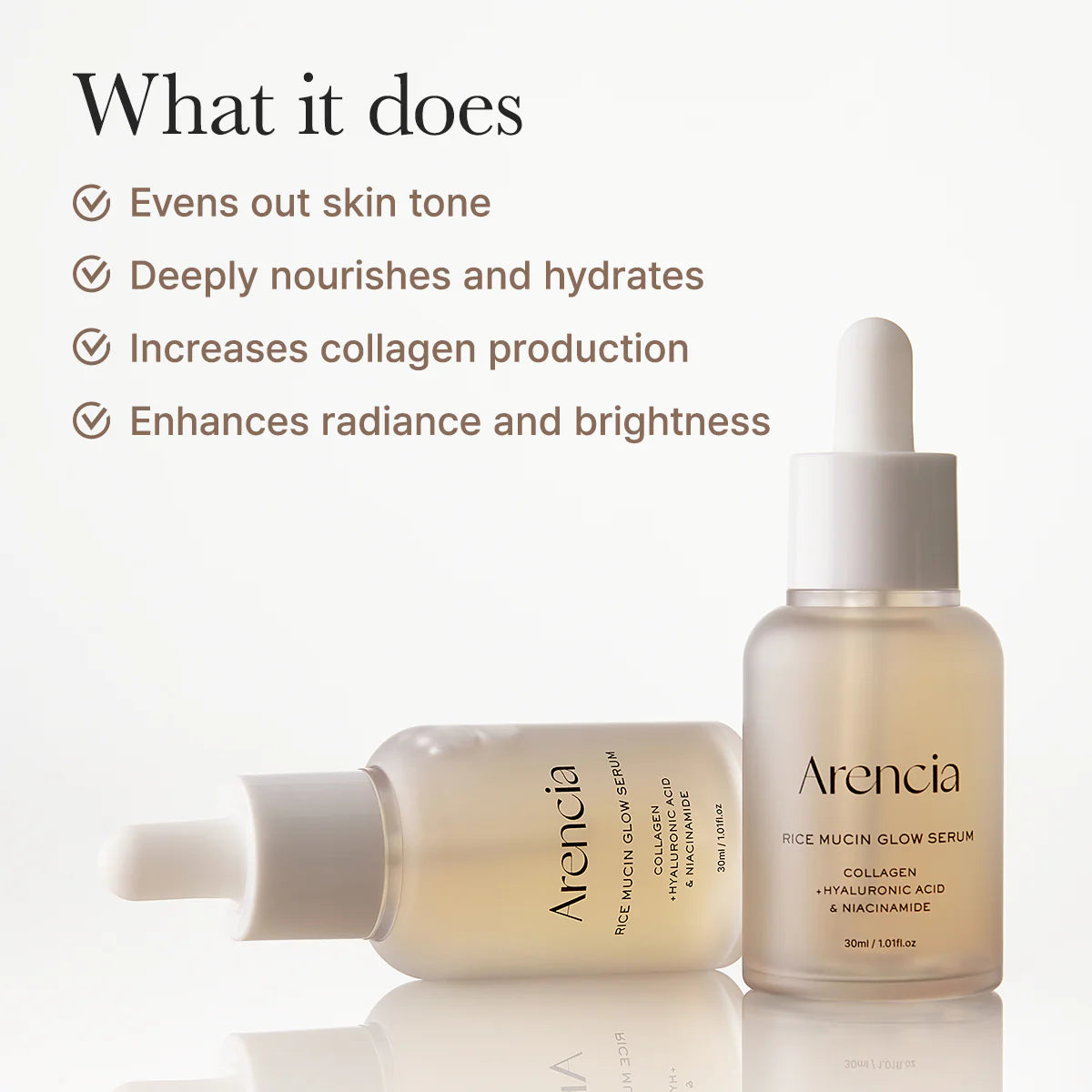 ARENCIA - Rice Mucin Glow Serum