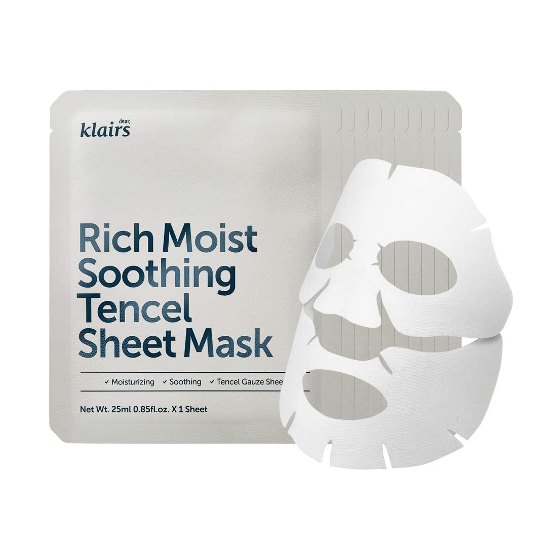 KLAIRS - Rich Moist Soothing Tencel Sheet Mask – Korea Cosmetics BN