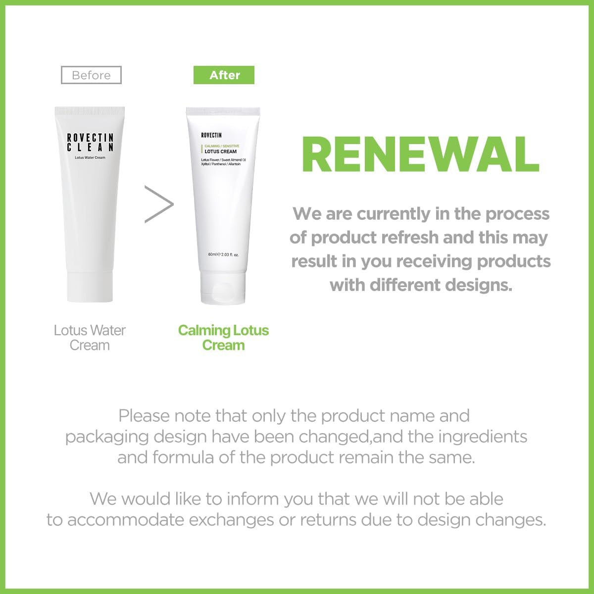 ROVECTIN - Calming Lotus Water Cream