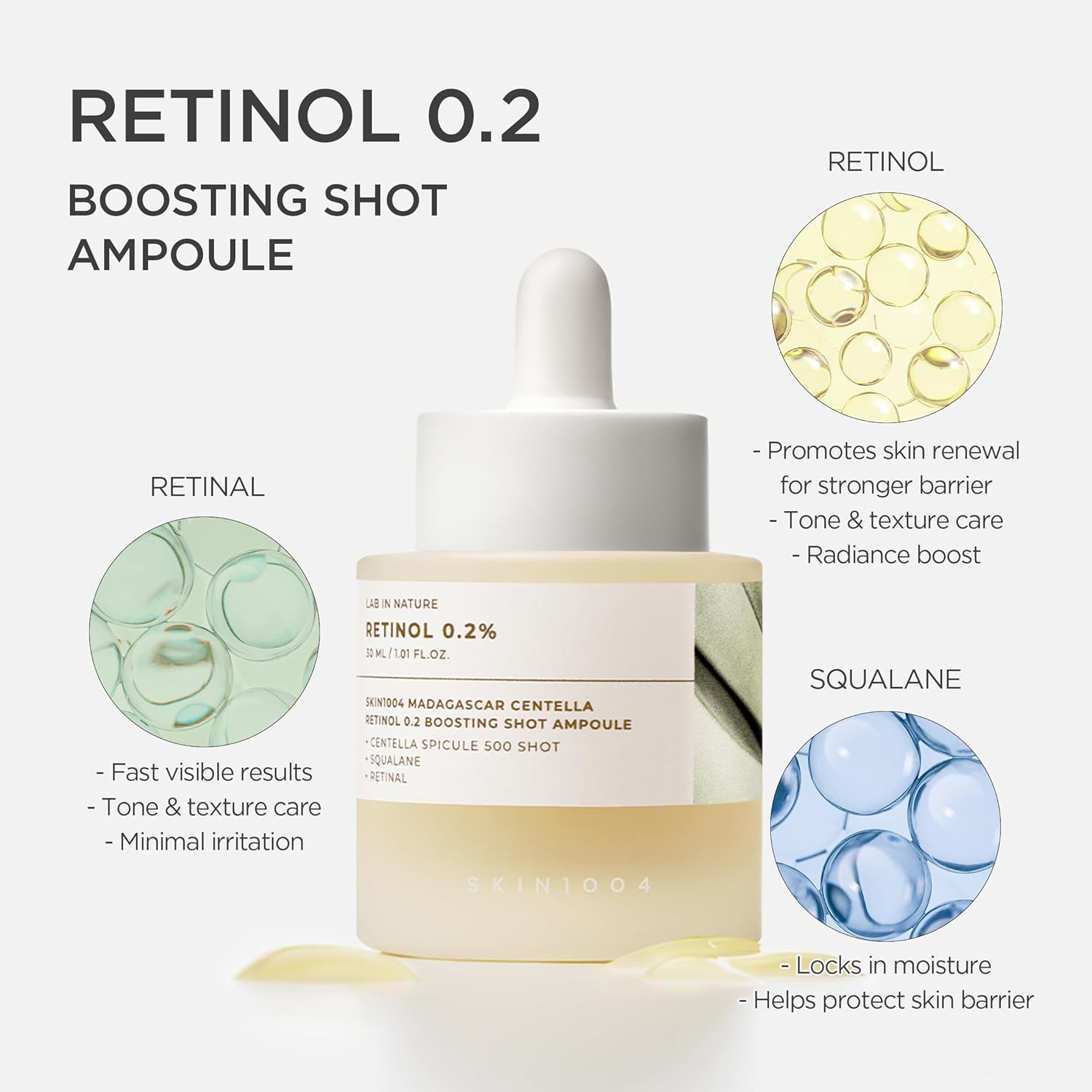 SKIN 1004 - Madagascar Centella Retinol 0.2 Boosting Shot Ampoule