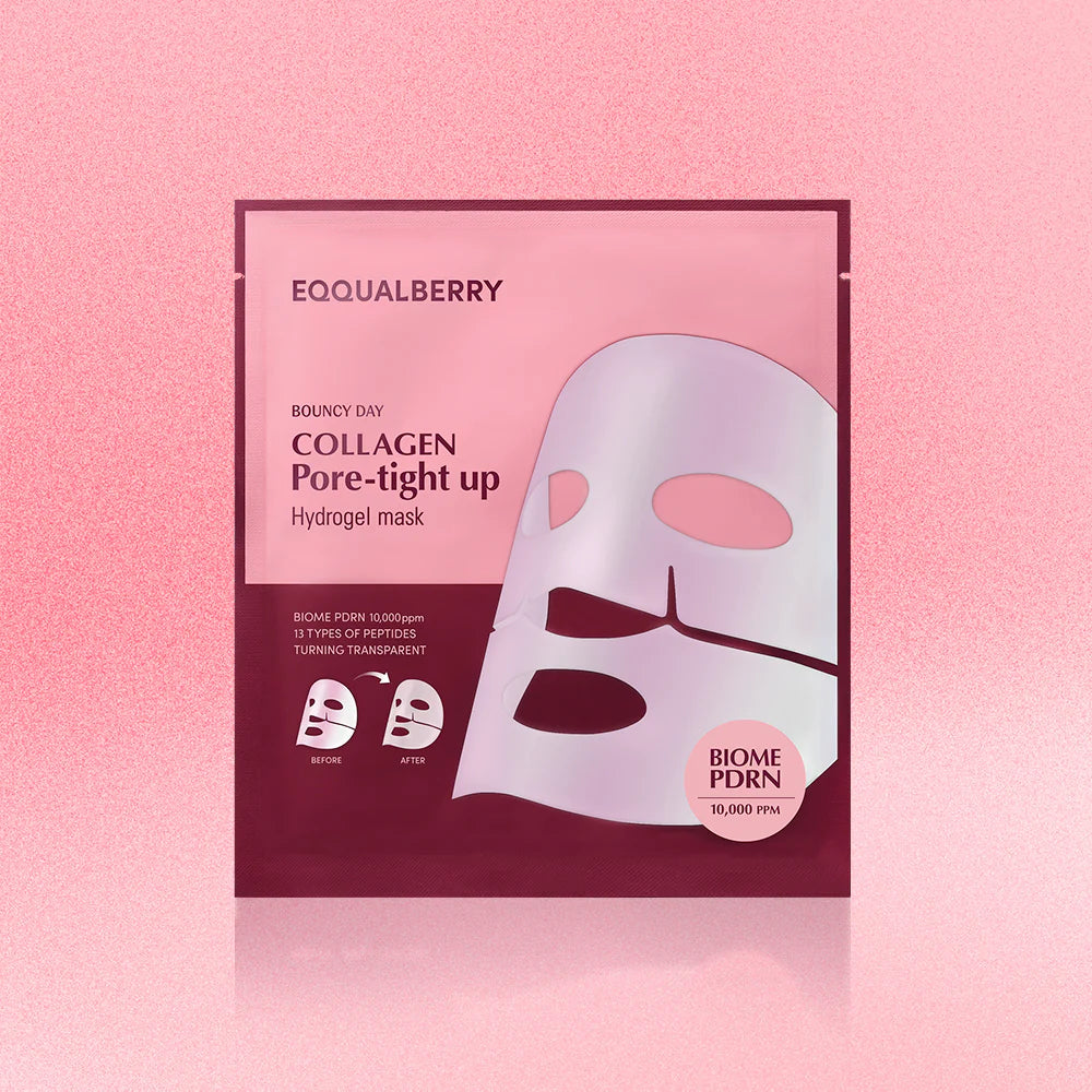EQQUALBERRY - Collagen Pore-Tight up Hydrogel Mask