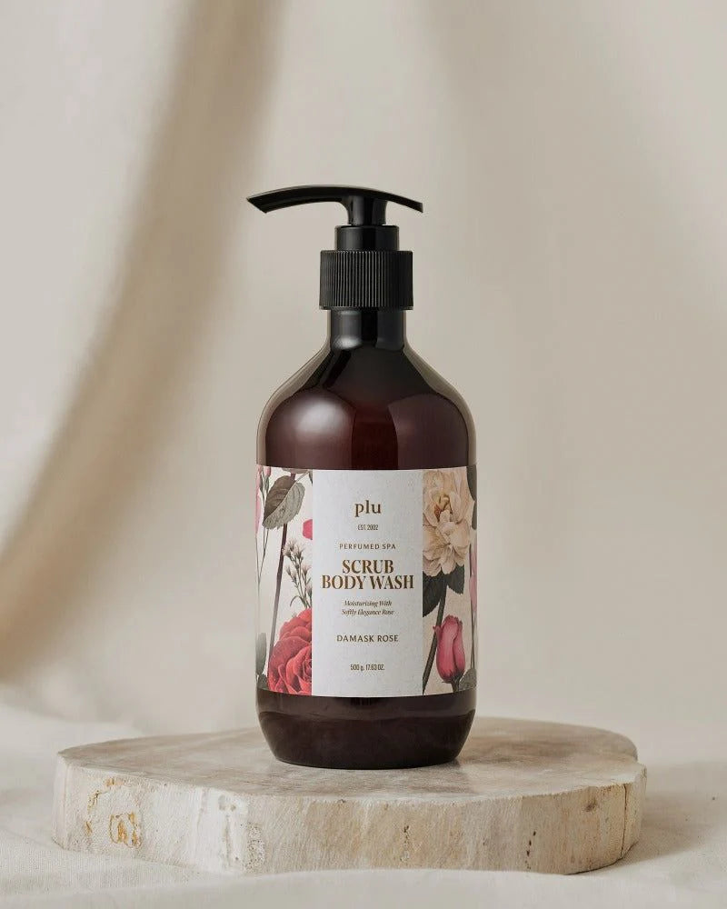 PLU - Perfumed SPA Scrub Body Wash Damask Rose