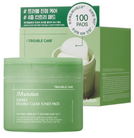 JMSOLUTION - Teatree Trouble Clear Toner Pads – Korea Cosmetics BN
