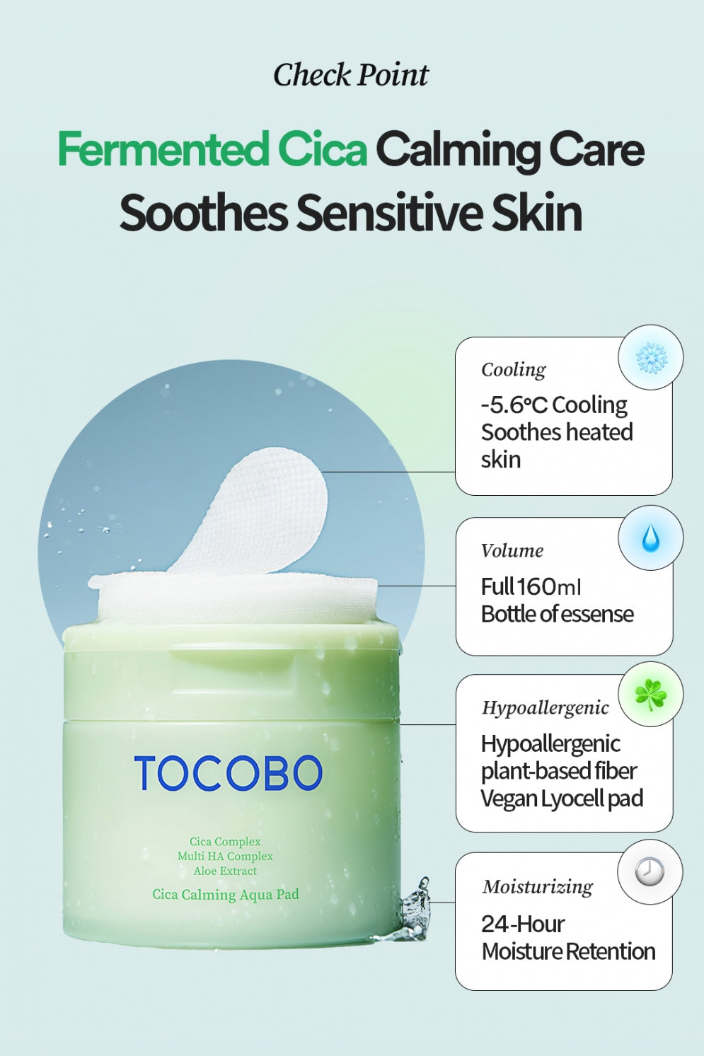 TOCOBO - Cica Calming Aqua Pad