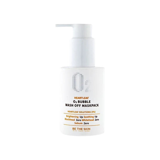 BE THE SKIN - Heartleaf O2 Bubble Wash Off Mask Pack