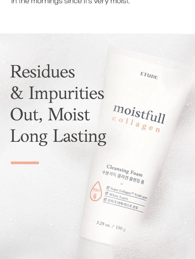 ETUDE - Moistfull Collagen Foam Cleanser