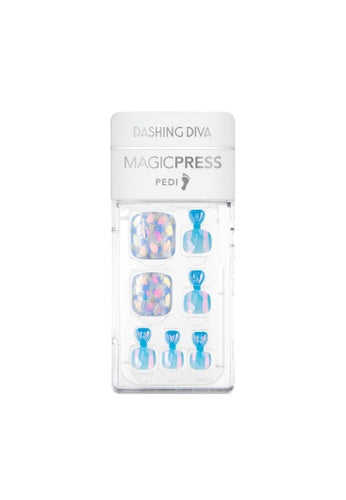 DASHING DIVA - Magic Press Pedi Dazzling Blue