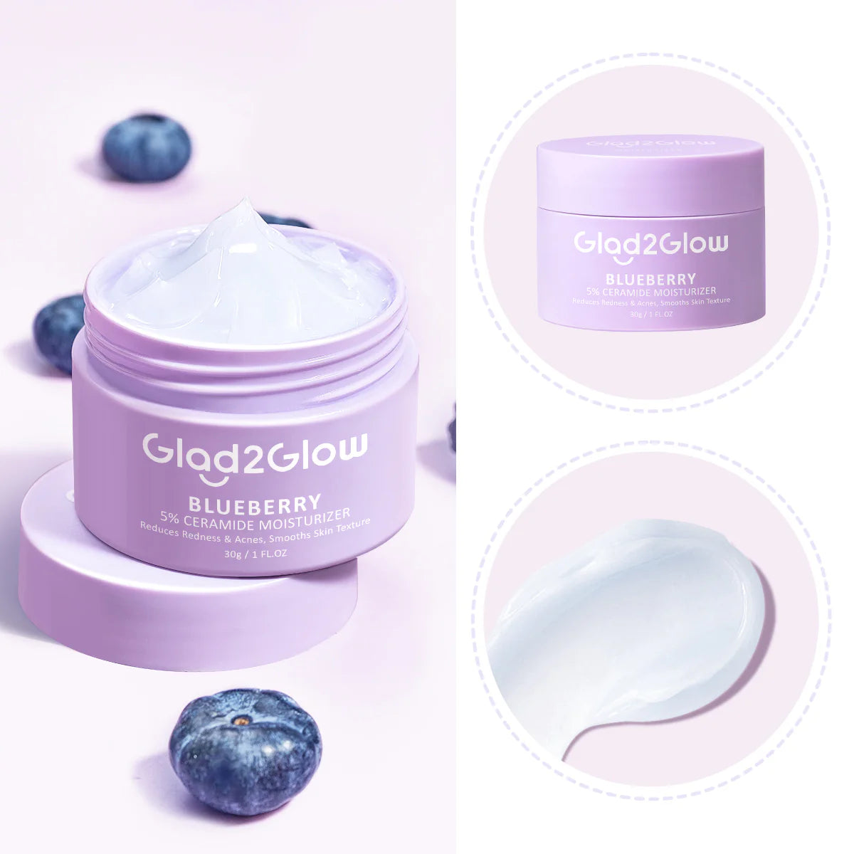 GLAD2GLOW - Blueberry 5% Ceramide Moisturizer