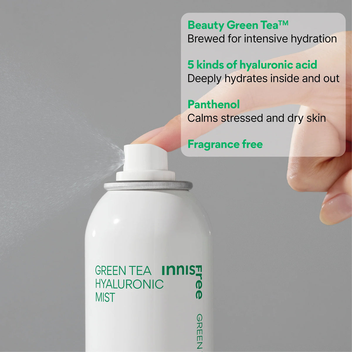 INNISFREE - Green Tea Hyaluronic Acid Mist