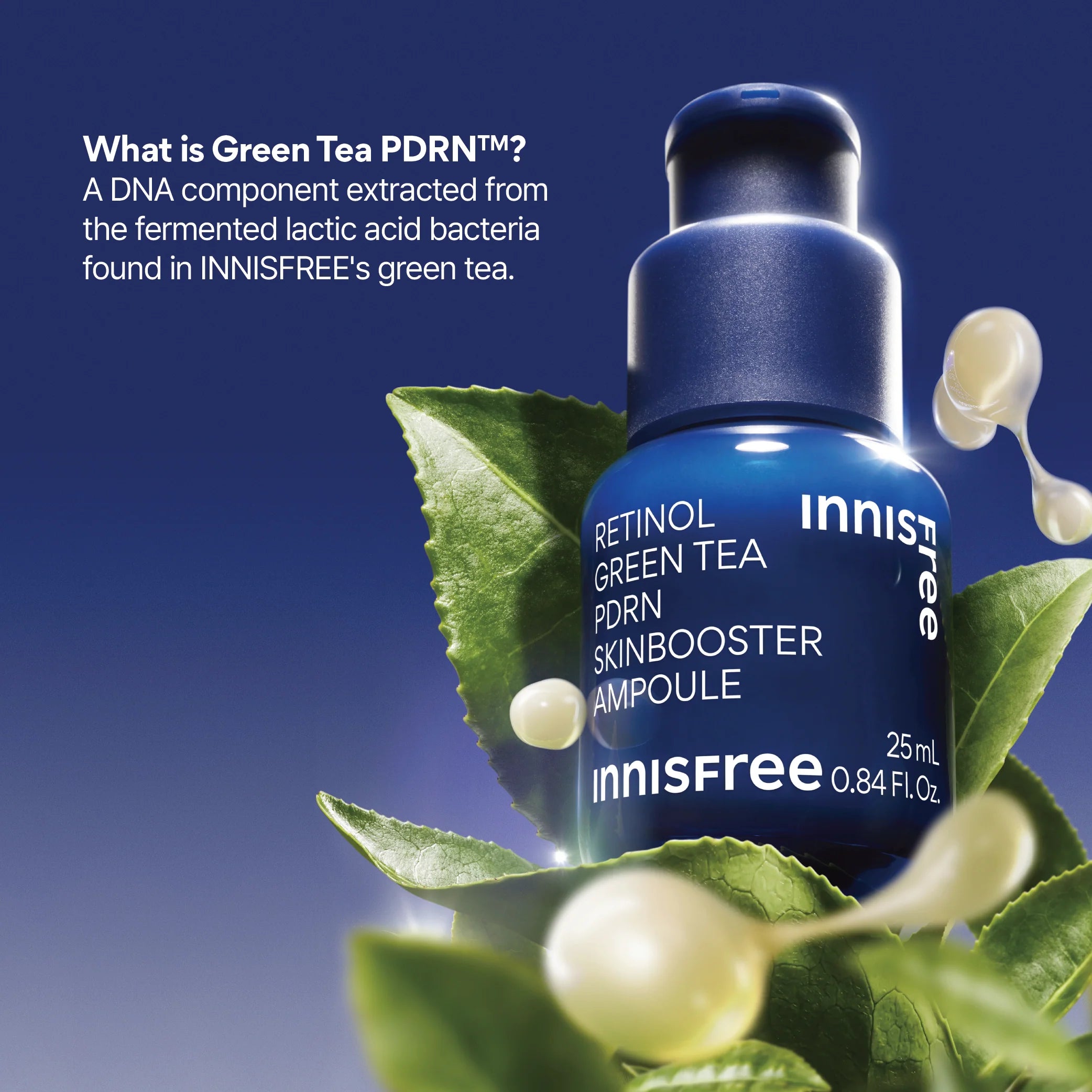 INNISFREE - Retinol Green Tea PDRN Skin Booster Ampoule
