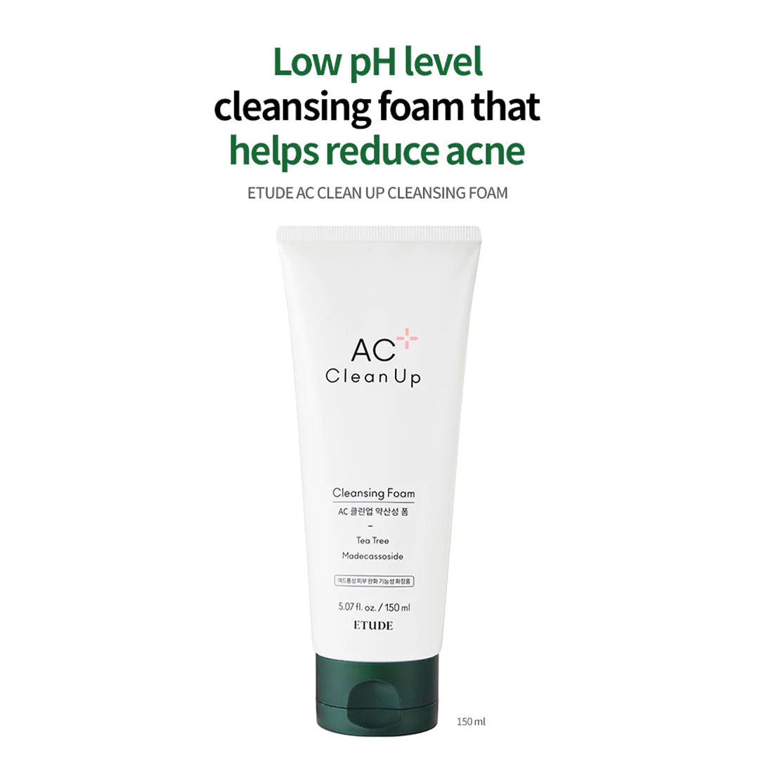 ETUDE - AC Clean Up pH Daily Cleansing Foam