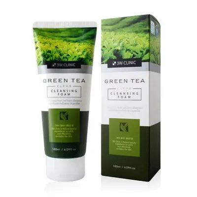 3W CLINIC -  Green Tea Clear Cleansing Foam