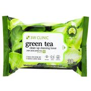 3W CLINIC - Green Tea Clean Up Cleansing Tissue