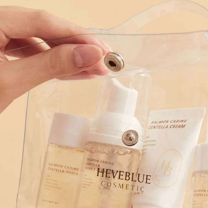 HEVEBLUE - Salmon Caring Centella Special Travel Kit Bag