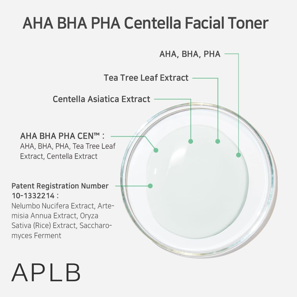 APLB - AHA BHA PHA Centella Facial Toner – Korea Cosmetics BN