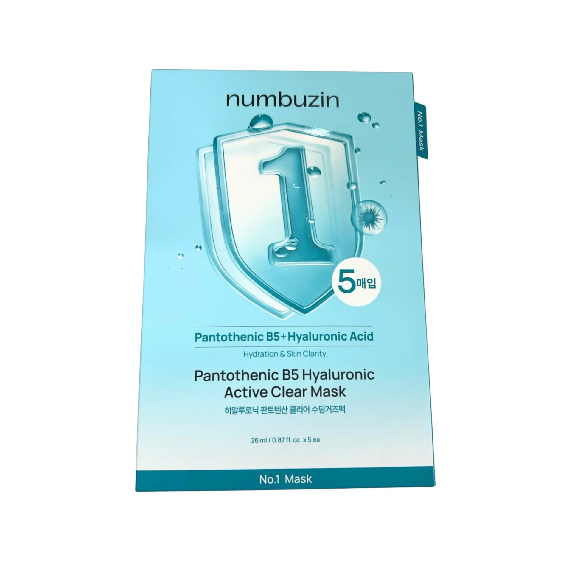 NUMBUZIN - No.1 Pantothenic B5 Hyaluronic Active Clear Mask