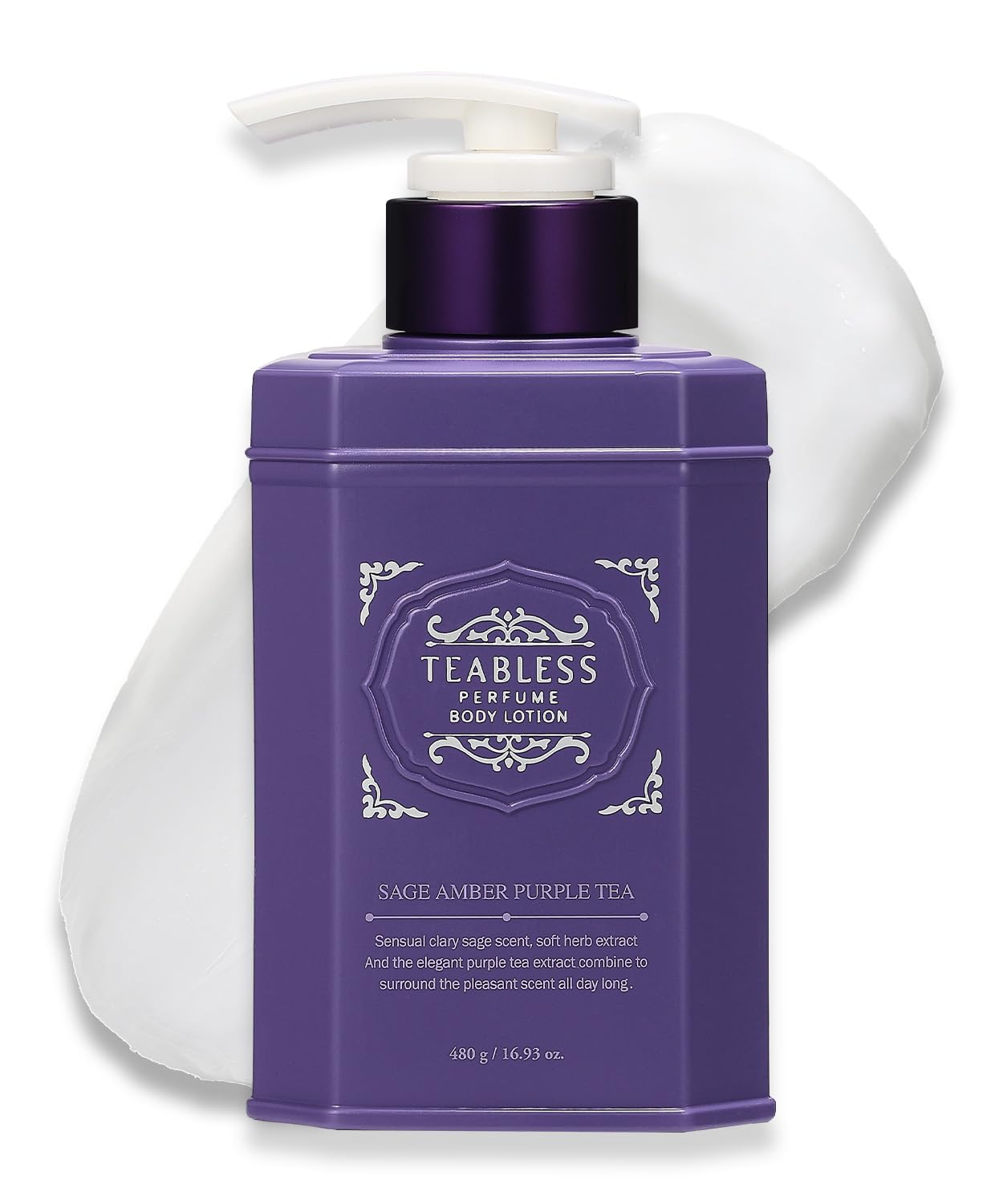 TEABLESS - Perfume Body Lotion Sage Amber Purple Tea