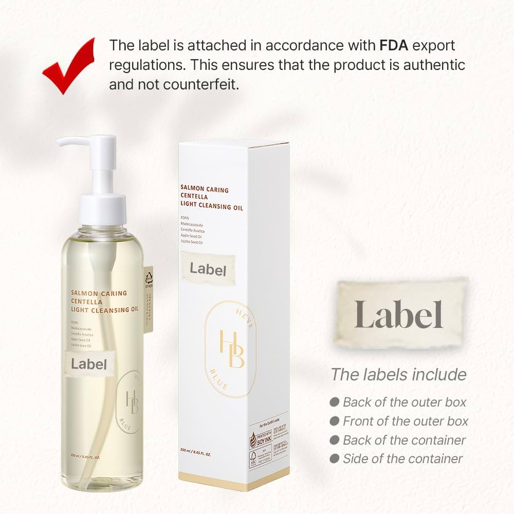 HEVEBLUE - Salmon Caring Centella Light Cleansing Oil