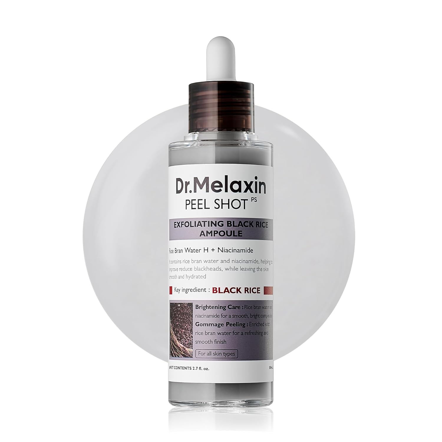 DR. MELAXIN - Peel Shot Exfoliating Black Rice Ampoule
