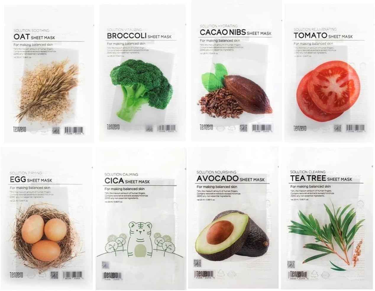 TENZERO - Solution Sheet Mask - Korea Cosmetics BN