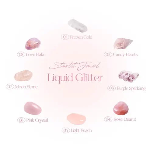 [dasique] Starlit Jewel Liquid Glitter (8 Colors) 1.8g 01 Frozen Gold