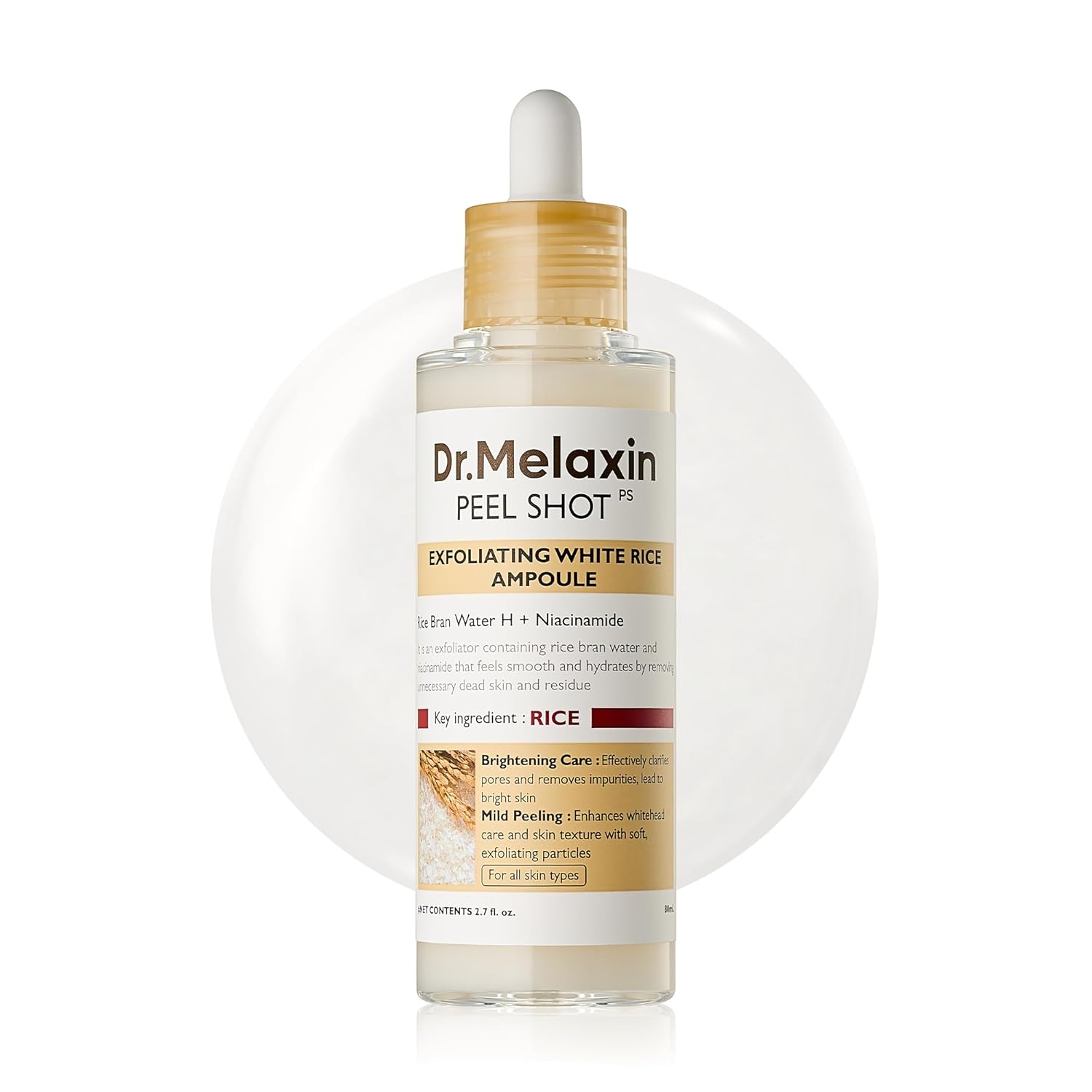DR. MELAXIN - Peel Shot Exfoliating White Rice Ampoule