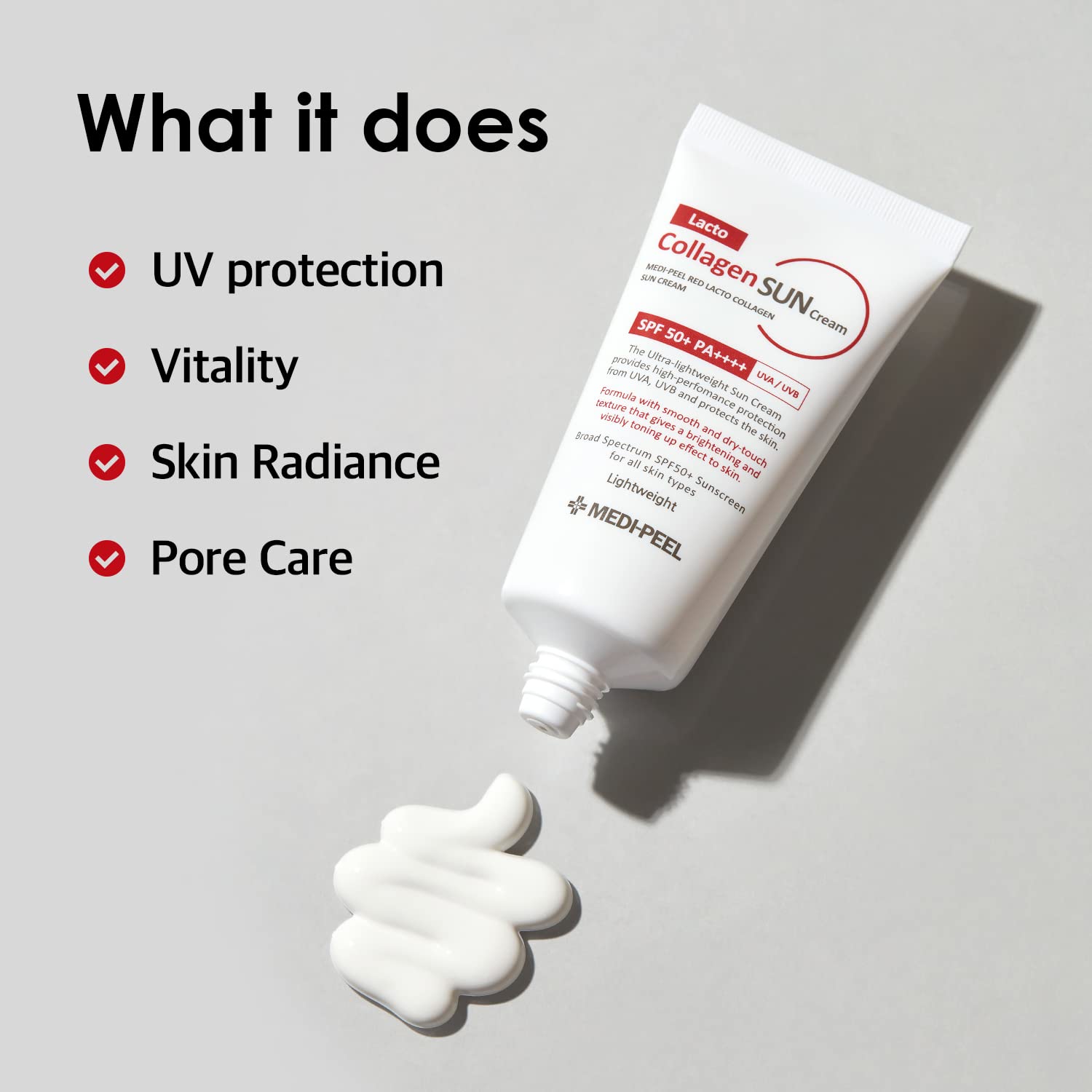 medi peel glutathione sunscreen Medi-Peel Hyal Aqua Sun Serum SPF50+ PA++++ 50ml Tight Collagen and Tie Collagen help build and strengthen the skin barrier Medi-Bell Glutathione Sunscreen Serum SPF