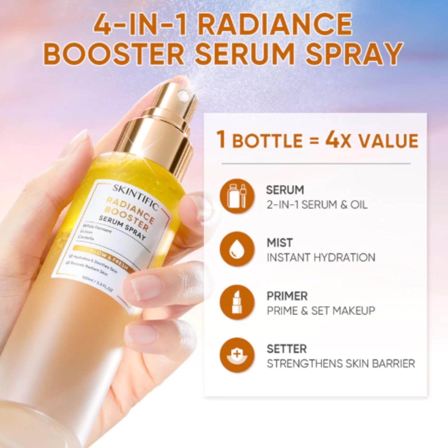 SKINTIFIC - Radiance Booster Serum Spray