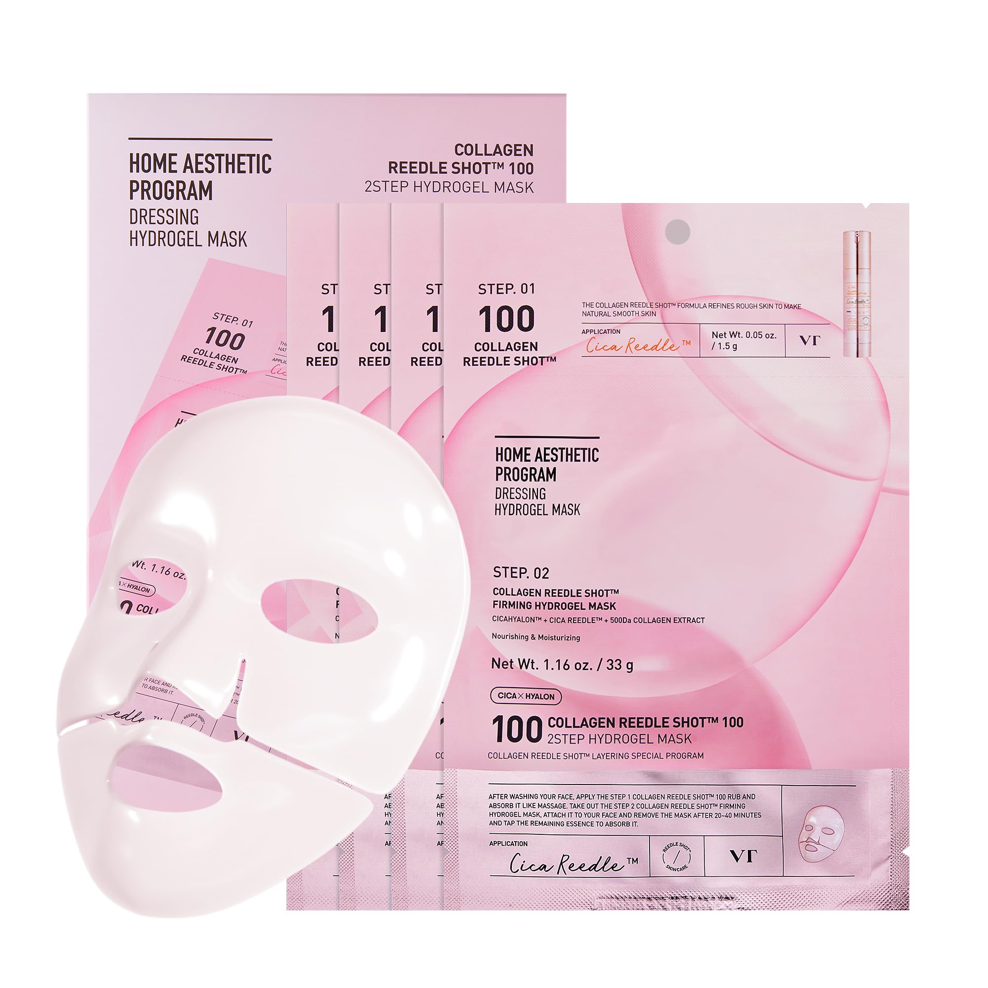 VT - Collagen Reedle Shot 100 2 Step Hydrogel Mask