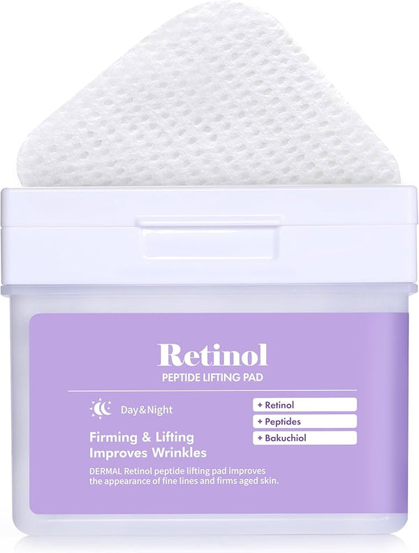DERMAL Retinol Peptide Lifting Pad 120 Pads Korea Cosmetics BN