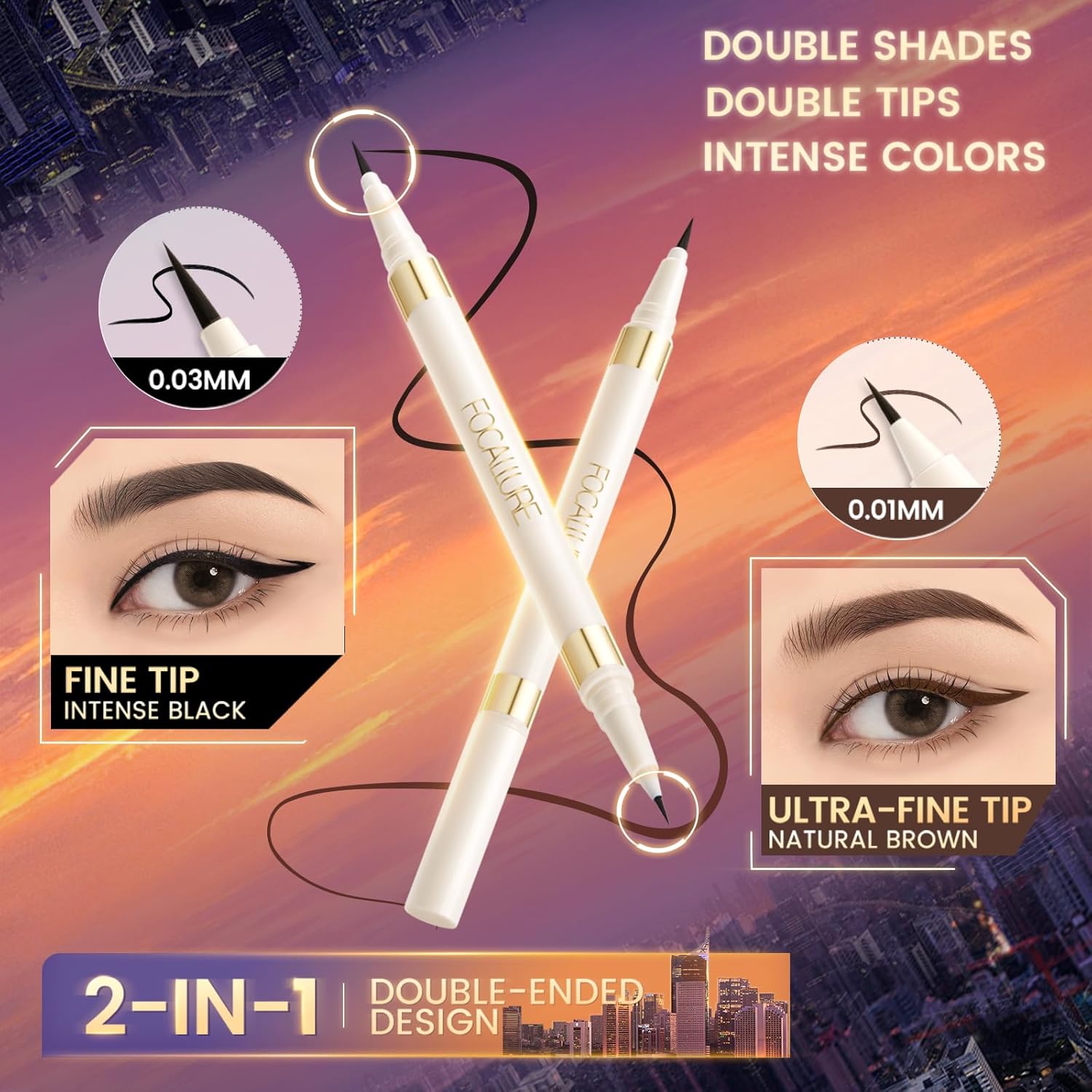 FOCALLURE - FA309 Ultra-Skinny Liquid Eyeliner