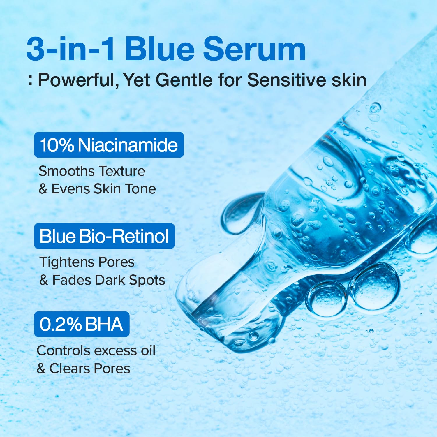 NUMBUZIN - No. 3 Blue Bio-Retinol Pore Refining Serum – Korea