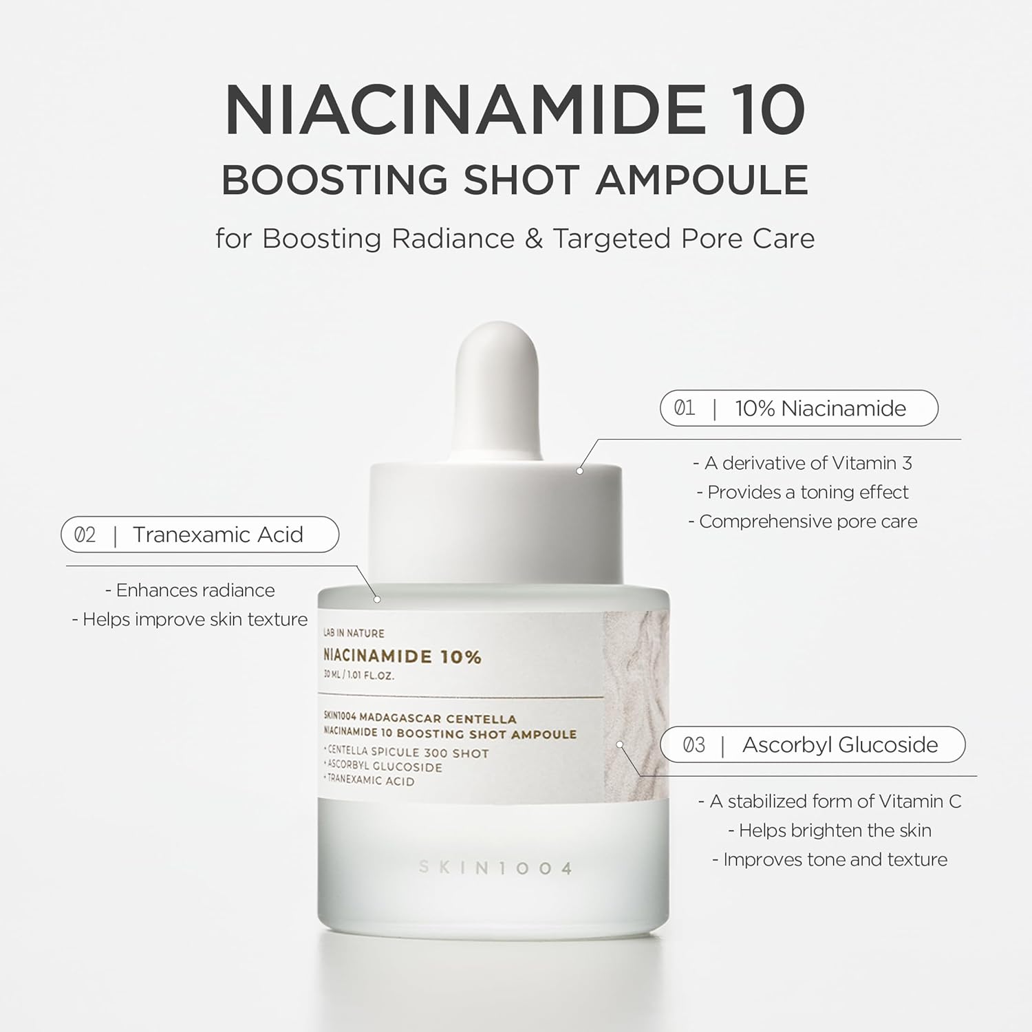 SKIN 1004 - Madagascar Centella Niacinamide 10 Boosting Shot Ampoule