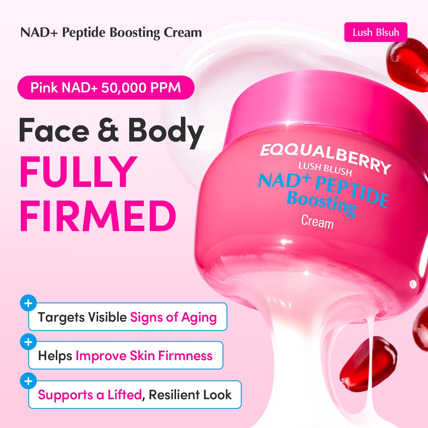 EQQUALBERRY - NAD+ Peptide Boosting Cream