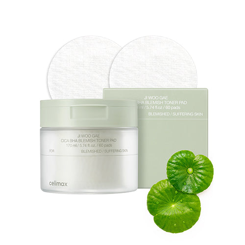 CELIMAX - Ji Woo Gae Cica BHA Blemish Toner Pad