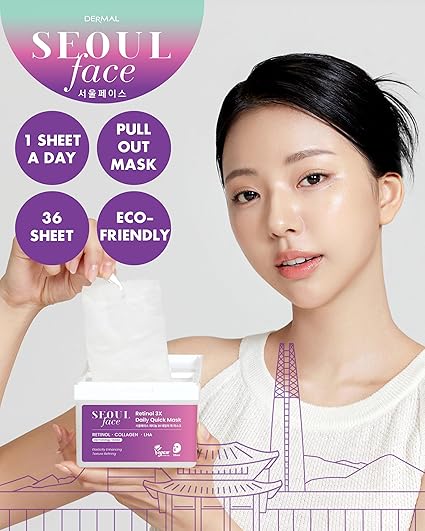 20枚セットSEOUl face コラーゲンハイドロゲルメルティングマスク DERMAL - Seoul Face Retinol 3X Daily Quick Mask – Korea Cosmetics BN