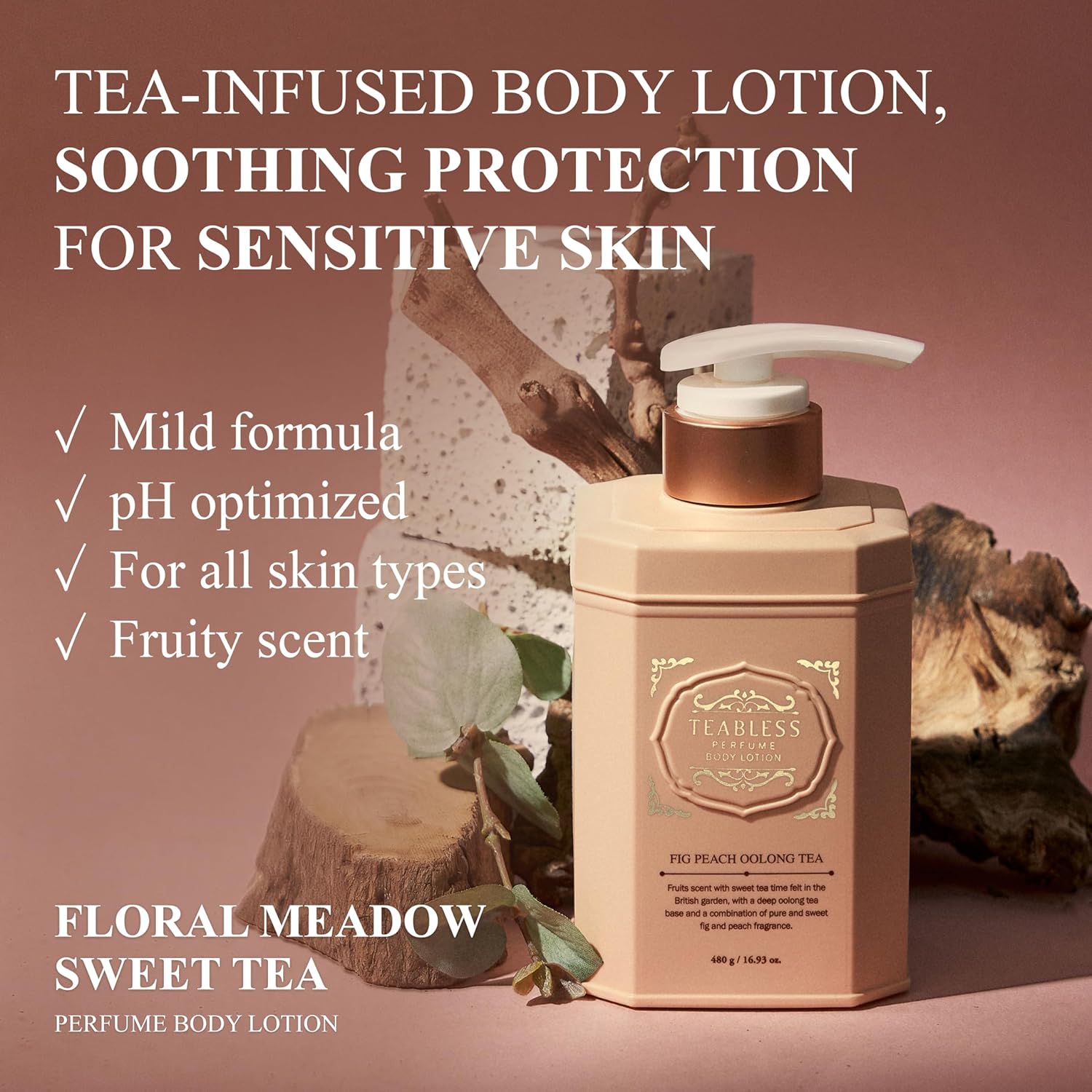 TEABLESS - Perfume Body Lotion Fig Peach Oolong Tea