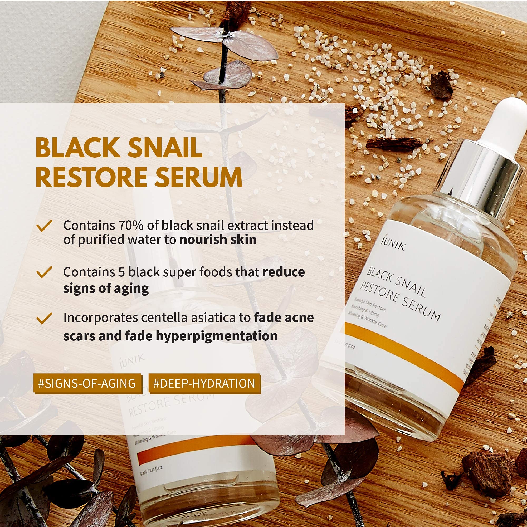 iUNIK - Black Snail Restore Edition Set - Korea Cosmetics BN