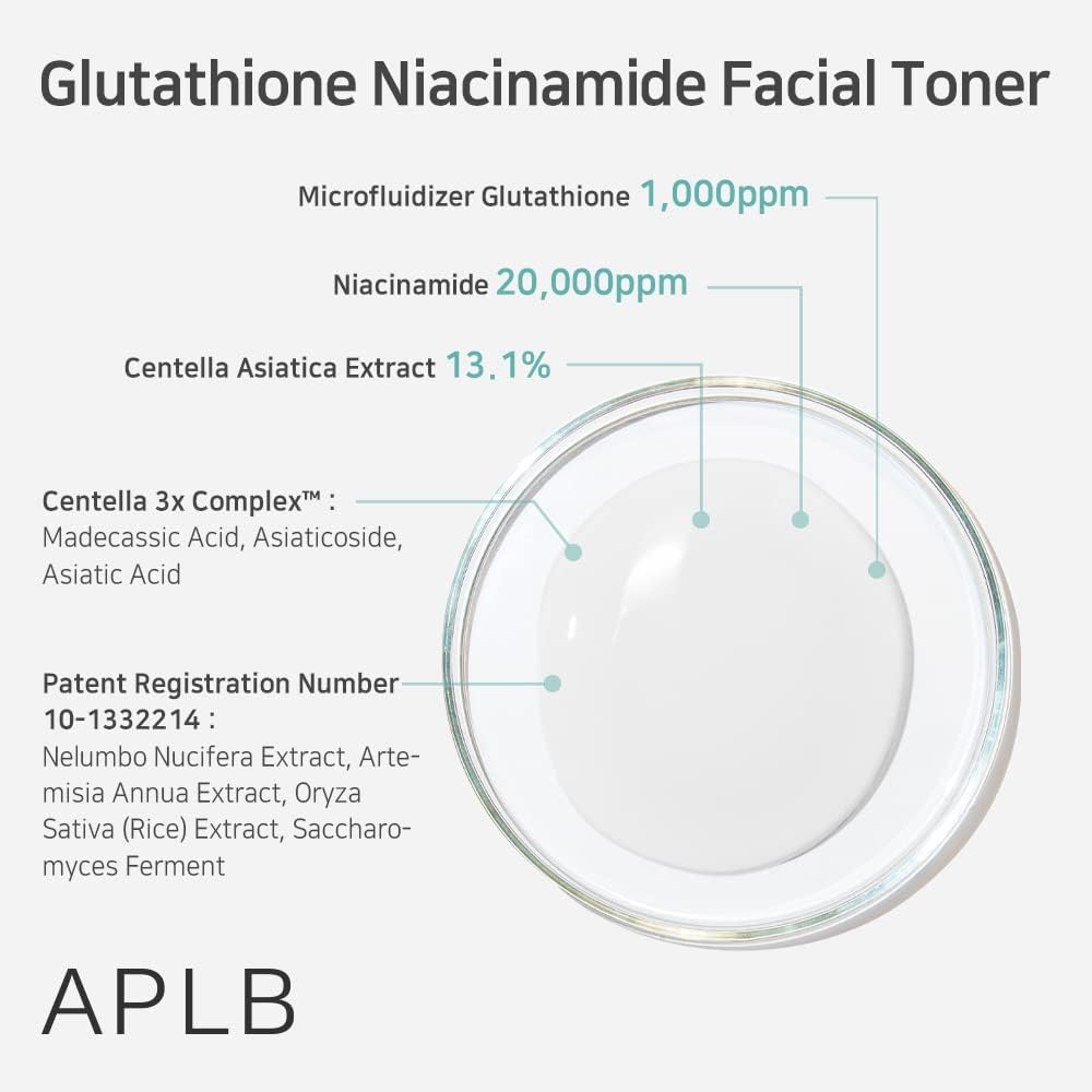 APLB - Glutathione Niacinamide Facial Toner Korea Cosmetics BN APLB - Glutathione Niacinamide Facial Toner Korea Cosmetics BN