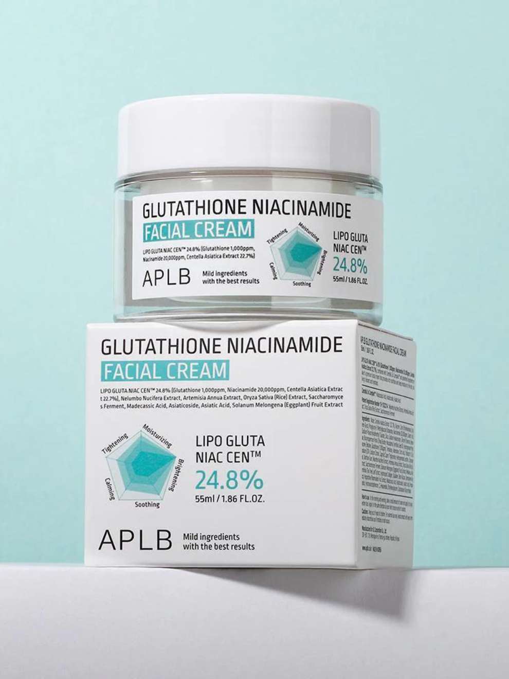 APLB - Glutathione Niacinamide Facial Cream Korea Cosmetics BN APLB - Glutathione Niacinamide Facial Cream Korea Cosmetics BN
