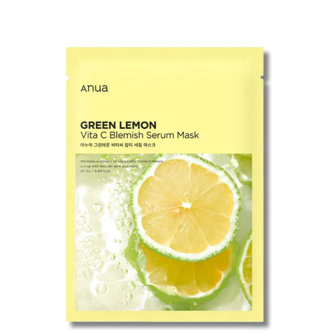 ANUA GREEN LEMON VITA C BLEMISH SERUM MASK 25ml (10PCS)