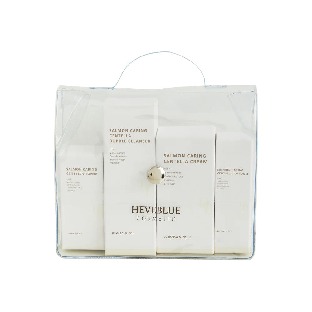 HEVEBLUE - Salmon Caring Centella Special Travel Kit Bag