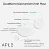 APLB - Glutathione Niacinamide Sheet Mask