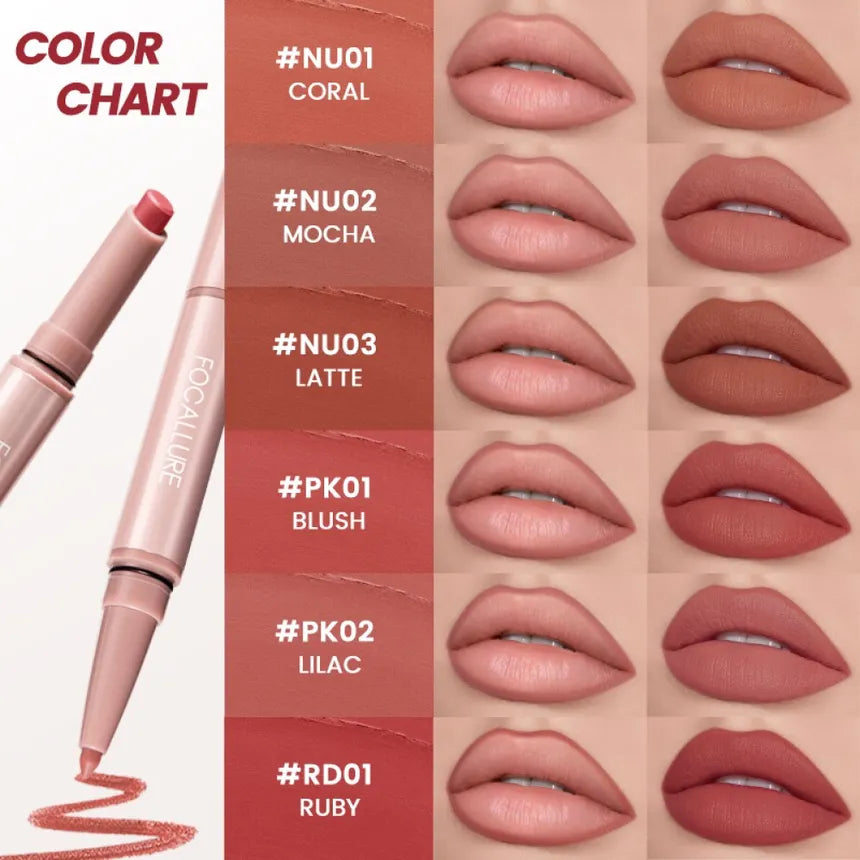 FOCALLURE - FA-L61  2 in 1 Double-Ended Lip Liner Pencil