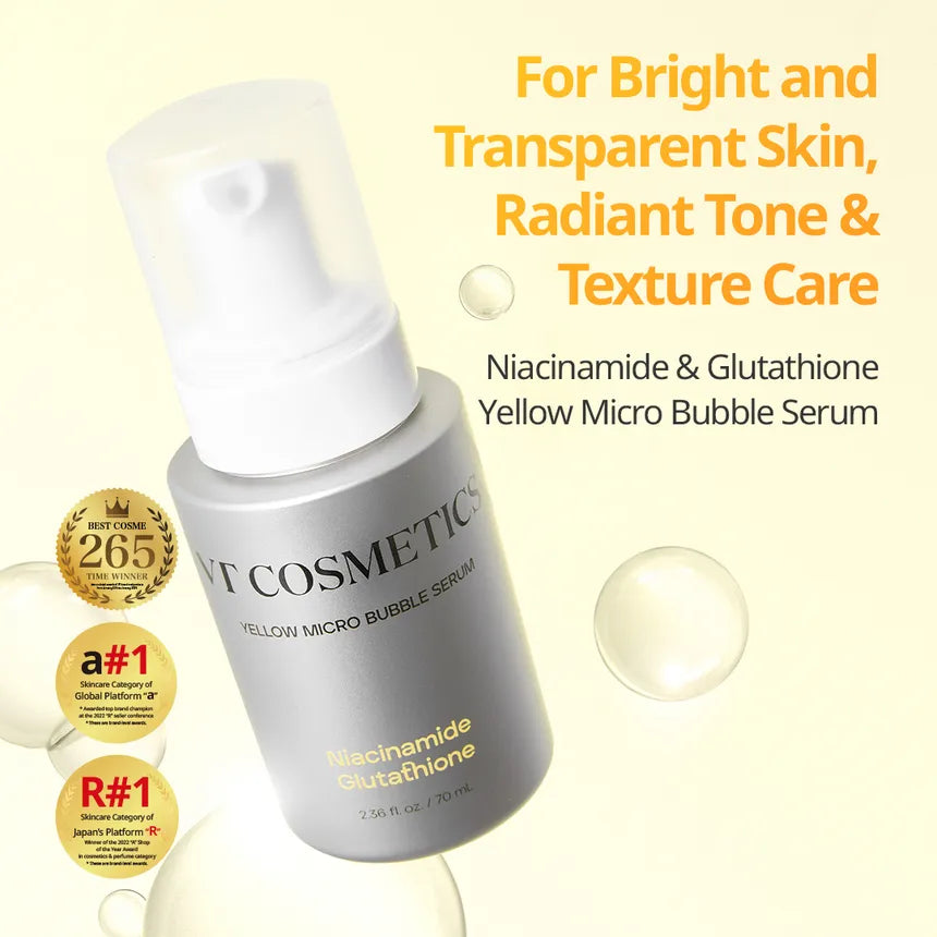 VT - Niacinamide Glutathione Yellow Micro Bubble Serum