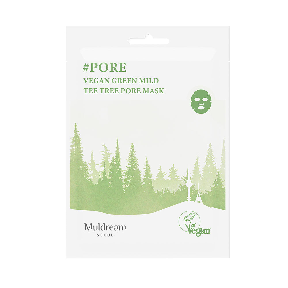 MULDREAM - Vegan Green Mild Tea Tree Pore Mask