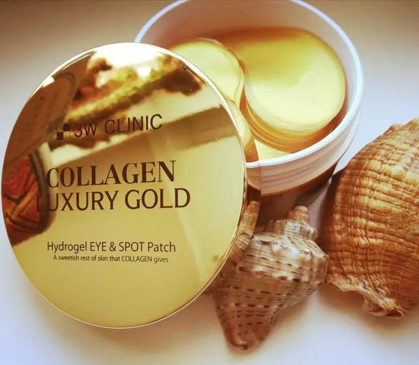 3W CLINIC Collagen & Luxury Gold Hydrogel Eye & Spot Patch Korea Cosmetics BN