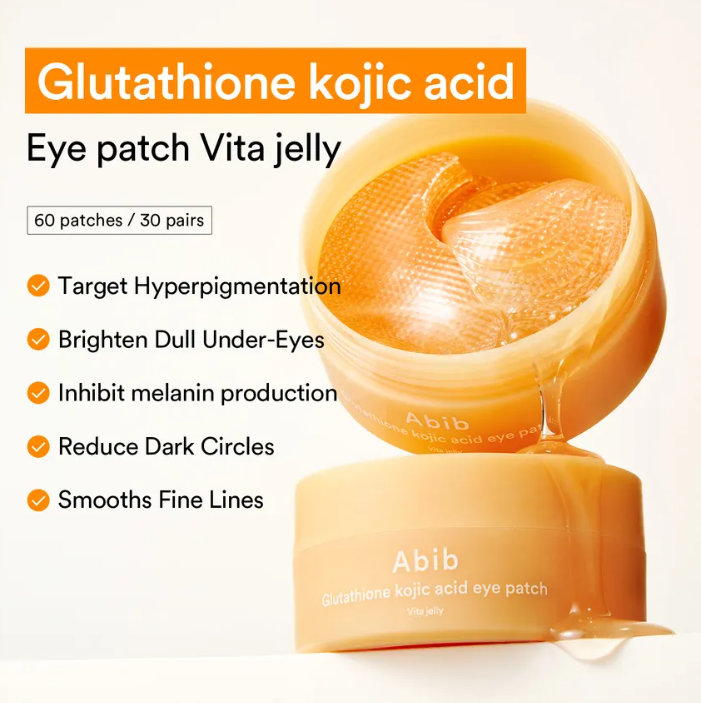 dissolving glutathione eye patches kojic acid patch Vita jelly Glutathione Kojic Acid Eye Patch