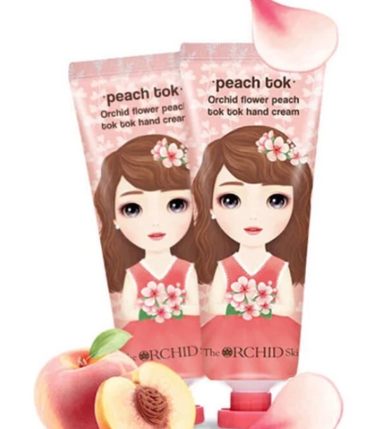 THE ORCHID SKIN - Orchid Flower Peach Tok Tok Hand Cream